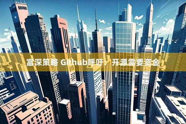 富深策略 Github呼吁：开源需要资金
